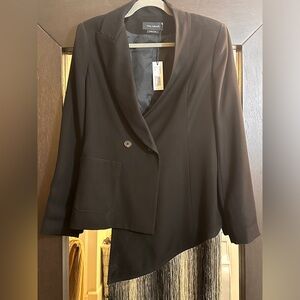 Yigal Azrouel Asymmetrical Blazer w/Fringe—NWT